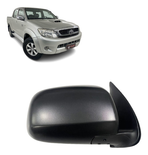 Espelho Ld Manual Preto Toyota Hilux Srv 05/