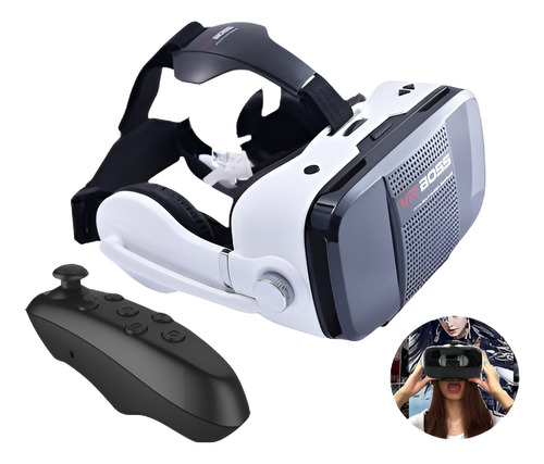 Jefe Vr 3d Realidad Virtual Gafas Estéreo Y Auriculares Y Mi
