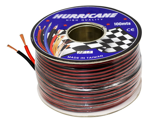 Cable Mellizo R/n 18awg 100mts Ap-18 Hurricane