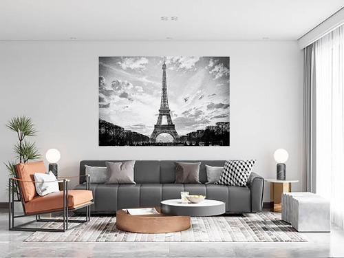 Cuadro Paris Decorativo Moderno Grande 120 X 90 Cm Living 