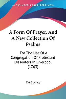 Libro A Form Of Prayer, And A New Collection Of Psalms: F...