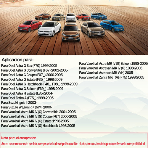 Palanca Direccionales Para Vauxhall Astra Mk Iv 1998-2005