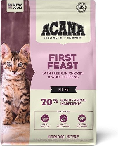 Alimento Para Gato Acana Dry Frist Feast Toda Etapa 1.8 Kg