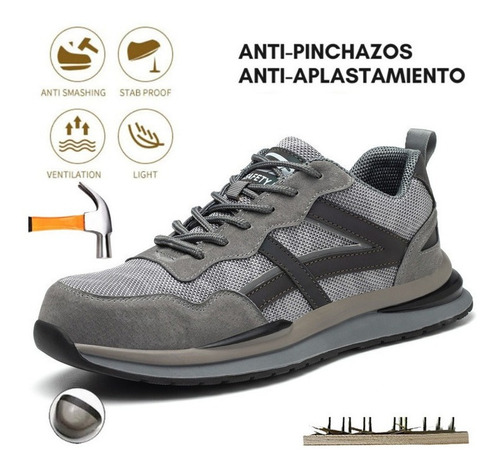 Zapatos Para Trabajo Hombre Mujer, Seguridad, Reflectantes V