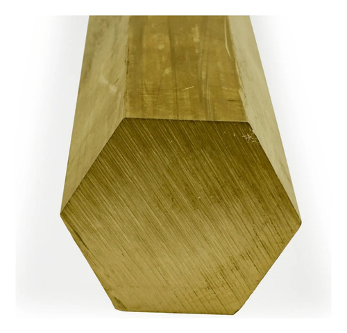Barra Hexagonal De Bronce Latón 38.10 Mm - Genérica