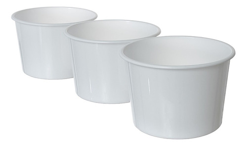 Kit 40 Baldes De Pipoca 1,5 Litro Cor Branco
