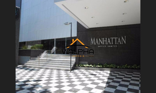 Imagem 10 de 15 de Salas Comerciais A Venda Em Santos Com 52 Metros No Manhattan Office Santos. - Sa00001 - 34186494