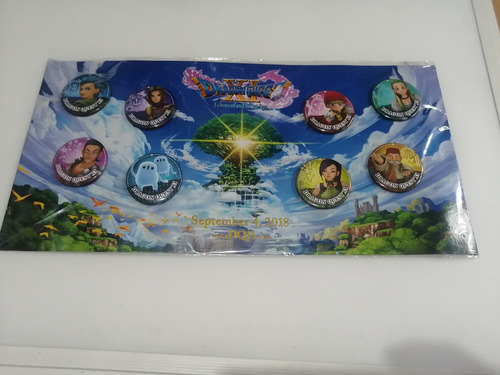 Dragon Quest Set De Botones Pin Coleccionables Oficial (Usado)