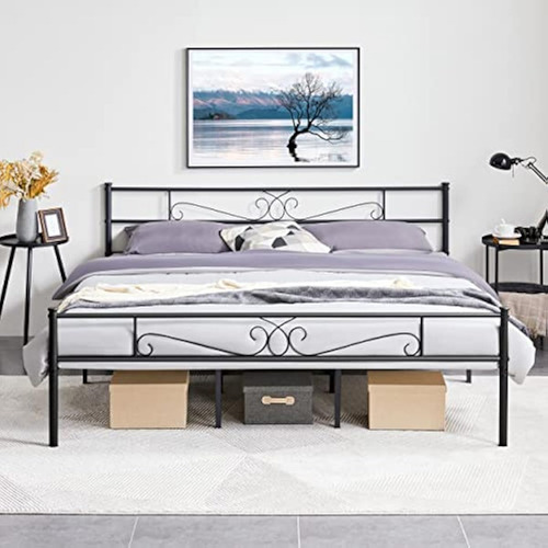 Bed Frame King Size Negra Yaheetech