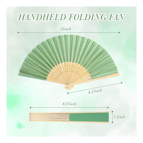 Bullu 40 Pcs Plegable Hand Fan In Plegable Seda Fan