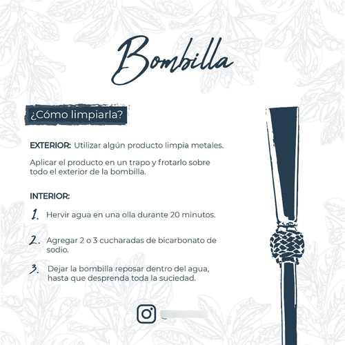 Imagen 5 de 7 de Bombilla Con Bomba Esterillada