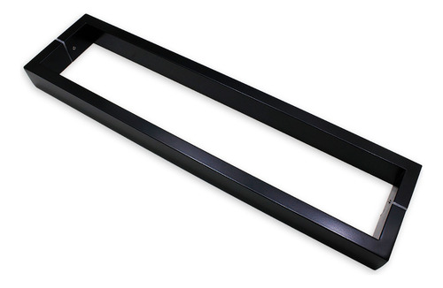 Puxador Para Porta Inox Chato U 1 Metro 50x20 Preto Fosco