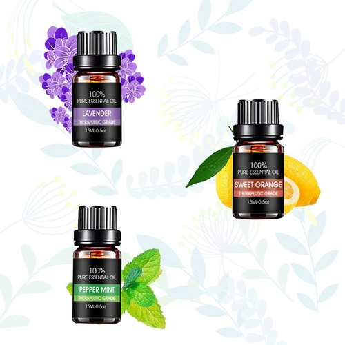 Aceites Esenciales 100% Natural Set 6 Piezas(paq. 10 Sets)