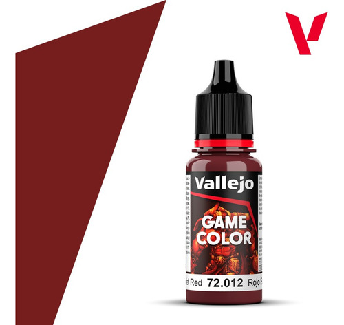 Tinta Vallejo Game Color New - Vermelho Scarlet Red 72.012