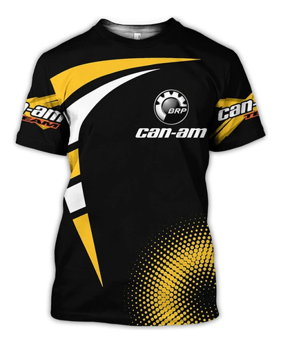 Camiseta De Manga Corta Con Estampado 3d Brp Can-am