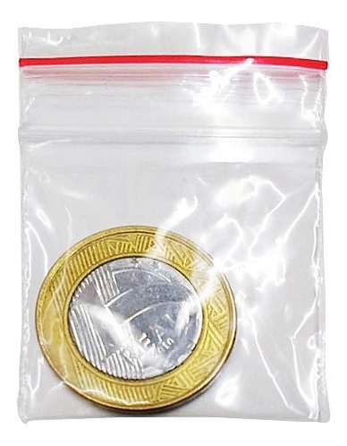 Imagem 3 de 3 de 1.000 Saquinhos Zip Lock 4x4 Abre E Fecha