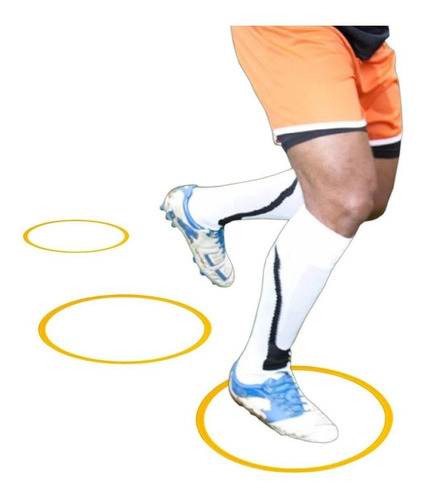 Imagen 3 de 6 de Aro Deportivo 60cm Entrenamiento Coordinación Fútbol El Rey