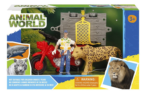Playset Animal World Con Leopardo Ck