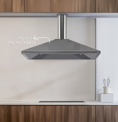 Campana De Cocina Conica 80 Cm Con Motor Exterior 1000 M3/h Color Acero inoxidable