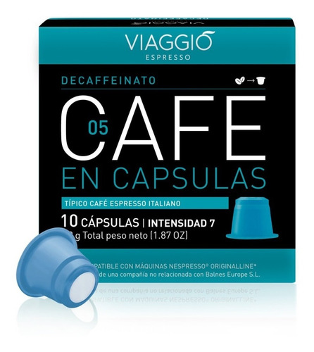 Pack 50 Cápsulas Descafeinado Para Nespresso