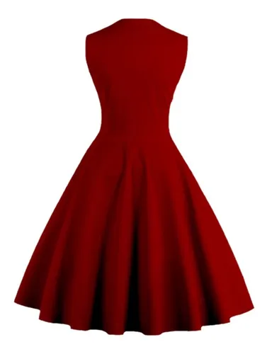 Vestido vermelho sales anos 60