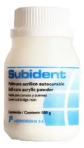 Comprar Acrilico Coronas Y Puentes Autocurable Subident Odontologia