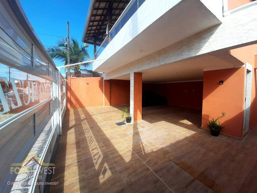 Imagem 3 de 21 de Linda Casa De Condomínio, Sobreposta Com Ampla Sacada Por R$ 210.000,00 - Aceita Financiamento No Maracanã Em Praia Grande. - Ca0880