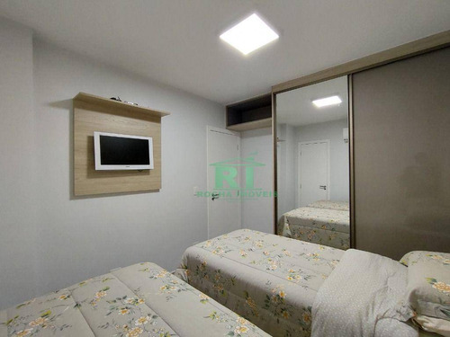 Imagem 29 de 30 de Apartamento Moderno, Varanda Gourmet, 3 Dormitórios, 2 Vagas, Área De Lazer, Pitangueiras, Guarujá/sp - Ap5235