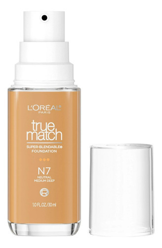 Base de maquillaje L'Oréal True Match tono n7 - neutral medium deep - 30mL