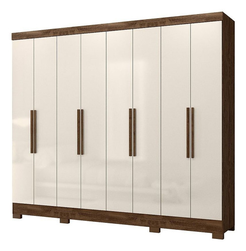 Guarda-roupa Casal 8 Portas 4 Gavetas E Pés Diplomata