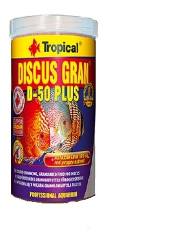 Alimento Discus Gran D-50 Plus P/pez Disco 440g Tropical