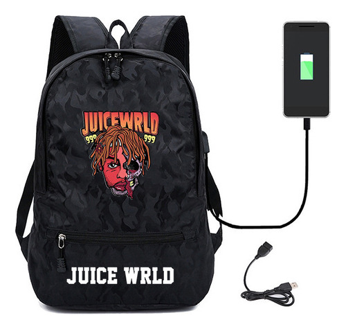 Mochila Juice World, Bolsa De Viaje De Gran Capacidad | Fash