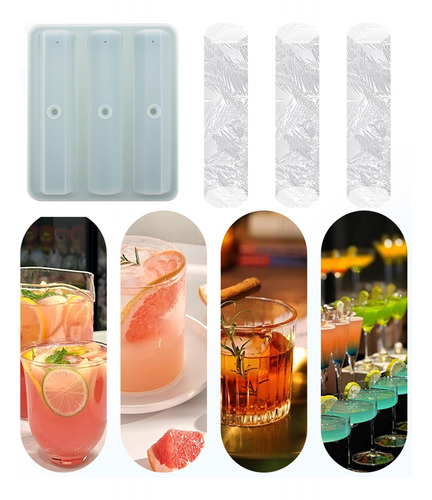 Molde Para Hielo De Cocktail Cubitera En Silicona Para Conge