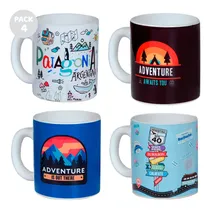 Comprar Taza Café Mug Jarro De Cerámica Té Infusiones Diseño Set X4
