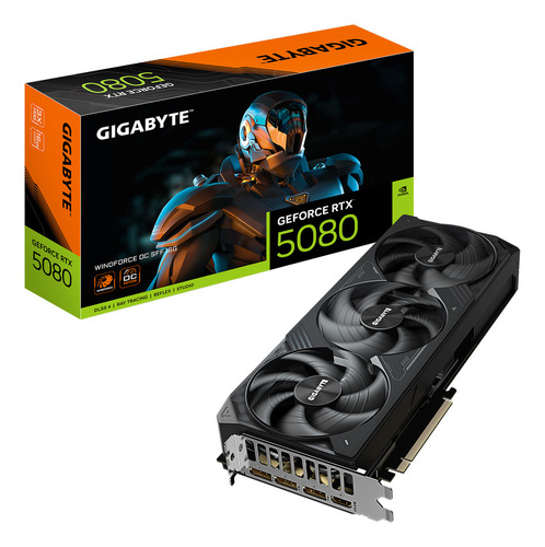 Tarjeta De Video Gigabyte Rtx 5080 Windforce Oc 16gb Gddr7