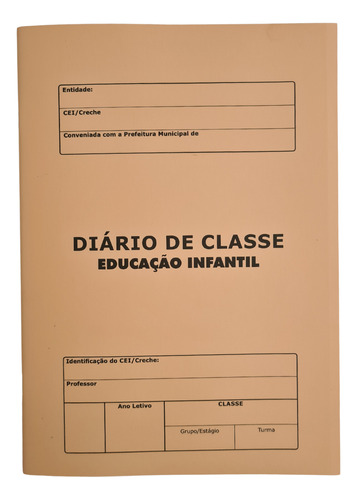 Diário De Classe Mensal Educação Infantil C/24 Fls - Tamoio