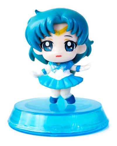 Figura Coleccionable Anime Sailor Moon Mercury En Base Impor