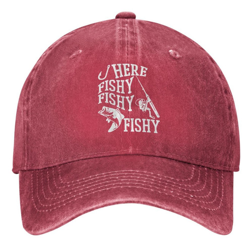 Famlee Divertido Sombrero Pesca Aquí Fishy Fishy Fishy Hat