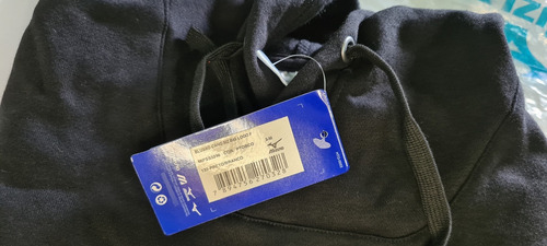 Blusa De Moletom Mizuno Big Logo Feminino Canguru Com Capuz