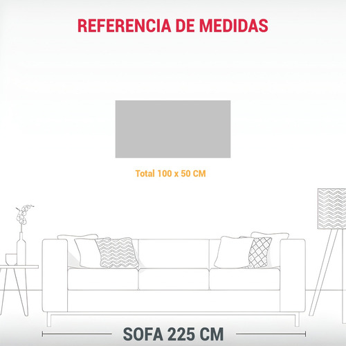 100x50cm Cuadros Minimalistas Siglo Xxi Bastidor Madera