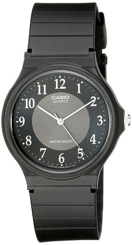 Reloj Casio Mq-24-1b3 Super Liviano Water Resistant Local Color de la malla Negro Color del bisel Negro Color del fondo Negro