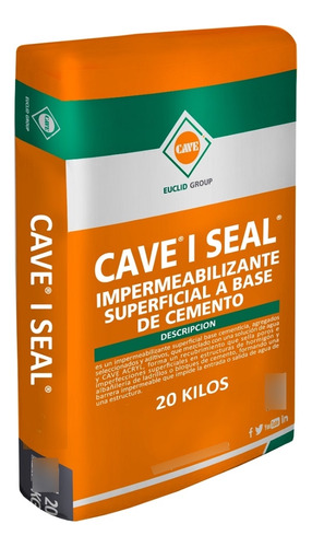 Cave I Seal - Impermeabilizante Base Cementicia Blanco 20 Kg