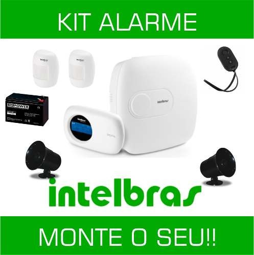 Kit Central De Alarme Com Acessorios Intelbras - Monte O Seu