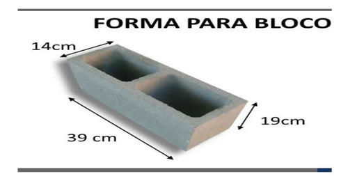 Forma Para Blocos De Cimento Concreto De 15 Envio 24h Úteis