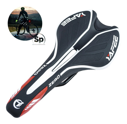 Asiento Para Bicicleta Blanco-negro Sport Antiprostatico Vzr