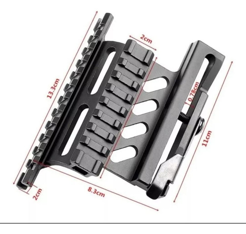 Montura Lateral De Ak47 Picatinny Para Instalar Miras Laser