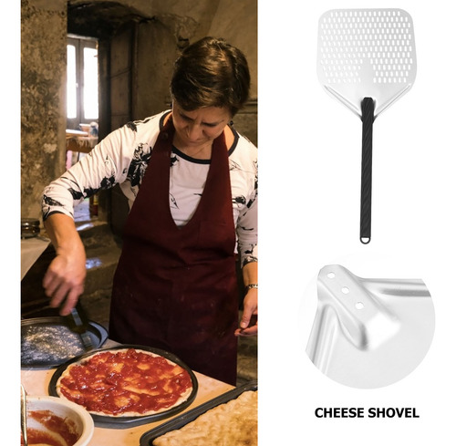 Pala Giratoria Para Pizza Perforada Profesional, 1 Pieza