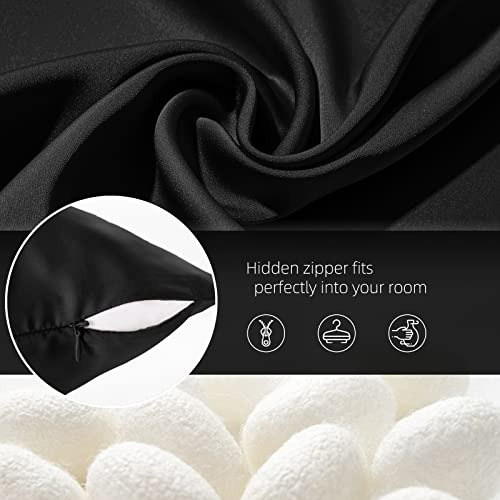 Funda De Almohada De Seda Morera 100% Natural King