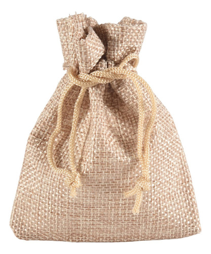 50 Bolsas Pequeñas De Arpillera Con Cordón, Regalo Pequeño D
