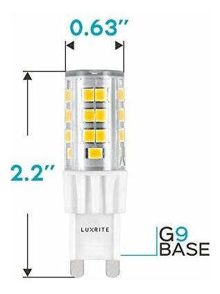 Focos Led - Luxrite G9 Led Bulb, 50w Equivalent, 550 Lumens,